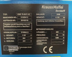 Maschine: KRAUSS MAFFEI KME 75-36 R AC Einschneckenextruder
