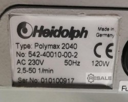 Maschine: HEIDOLPH Polymax 2040 Wellenagitator