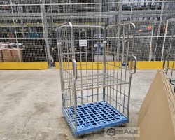 Maschine:   Rollbehälter, Transportwagen mit Kunststoffplatte