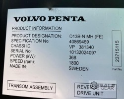 Maschine: VOLVO PENTA D13B-N MH (FE) Schiffsmotor