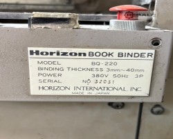 Maschine: HORIZON BQ 220 Bindemaschinen