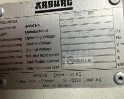 Maschine: ARBURG 570 C 2000-800 Spritzgiessmaschinen