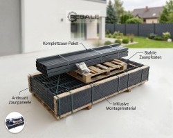 Maschine:   Posten Doppelstabmatten-30 Stück = 75 m, H: 1,63 m