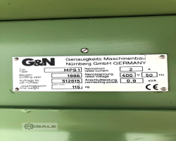 Maschine: G+N KUGELMüLLER MPS 1 G und N Kugelmüller  Topfschleifmaschine