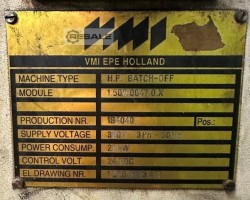 Maschine: VMI - HOLLAND HP- Batch off (Tunnel) Kühlanlage