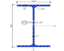 Maschine: DEMAG ABUS HEB 160 - IPE 300 Hallen / Brückenkran Konstruktion / Schienen