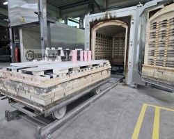Maschine: RIEDHAMMER  Elektro-Herdwagenofen 5.000 l. / 1.300°C