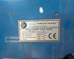 Maschine: ZAGINARKA ZGR 2000 Abkantwerkzeuge