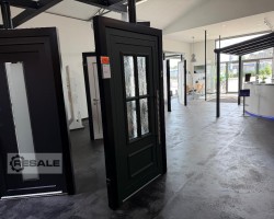 Maschine:  Amsterdam Aluminium-Ausstellungstür (mit Fingerscanner)