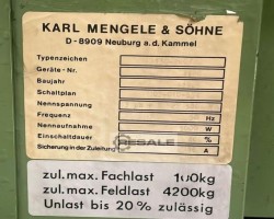 Maschine: KARL MENGELE + SöHNE 130-200/12 Paternoster Umlaufregal 42 Tablare Lagerlift