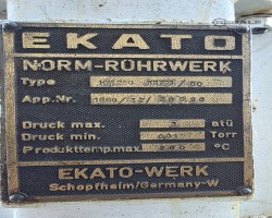 Maschine: EKATO HWL 260 RD 200/60 Rührbehälter