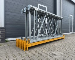 Maschine: META (THYSSEN) MULTIPAL S Länge: 11,40lfm./ 2500x1100mm Palettenregale