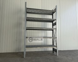 Maschine: DEXION HI280 Länge: 1,38 lfm. / 5 Ebenen Fachbodenregale Lagerregale Regal Regale