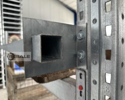 Maschine: PROFILABM.: 50X50X2,00MM für Feldbreite: 2.700 mm Durchschubsicherung für Palettenregale Lagerregal