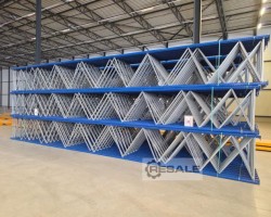 Maschine: JUNGHEINRICH MPB 18,5 lfm, H 10,5m, Fachlast 2t Palettenregale