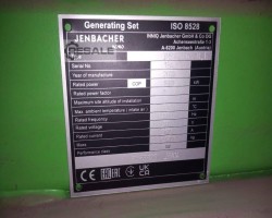 Maschine: JENBACHER J420 GS Gasgeneratoren