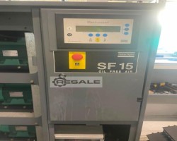 Maschine: ATLAS COPCO SF 15 (Oil Free Air) ölfrei verdichtender Scrollkompressor