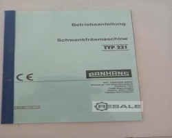Maschine: PANHANS 231 Tischfräsen