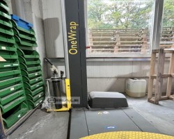 Maschine: SIAT Drehtellerstretch BV-O Paletten - Drehtellerwickelmaschine mit Rampe