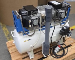 Maschine: GENTILIN CLINIC DRY 6/90 HS Dental-Kompressor mit Membrantrockner  und  Sterilfilt