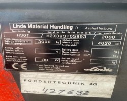 Maschine: LINDE H30T Triplex 