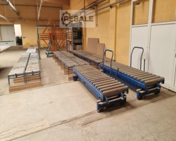 Maschine: DIVERSE  Schwerlast-Rollenbahnanlage Türelemente-Fertigung