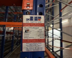 Maschine: SAAR LAGERTECHNIK Durchlaufregal Palettendurchlaufregale