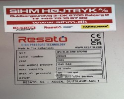 Maschine: RESATO HPU-W-20-2/180-2/DR/EP/DAS/TC BARDRUCKTESTER