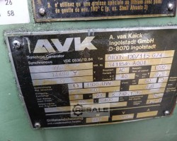 Maschine: A. V. K. DIDBN 120/115 G / 4 Notstromaggregate