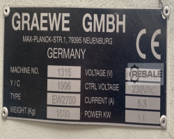 Maschine: GRAEWE EW 2700 Einstellenwickler