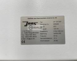 Maschine: JOOS HP 120 3100x1350 FLU 130° Furnierpressen