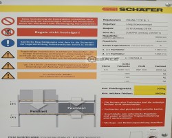 Maschine: SSI SCHäFER PR350 / type B.1, Palettenregale