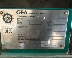 Maschine: GEA WESTFALIA BILGE MASTER 1500