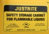 Maschine: JUSTRITE 25302 Schrank zum Speichern von Chemikalien / brennbare Flüssigkei