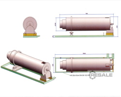 Maschine: MOZER KG TT 90/6 OB Drehrohrofen