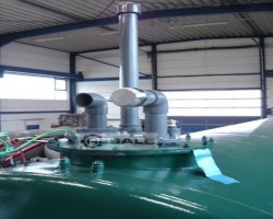 Maschine:   Stahltank mit Kunststoffinnenhülle für AHL / ASL