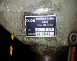 Maschine: IXION BT15STP Tischbohrmaschine ohne Untergestell