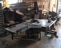 Maschine: ALDINDER Tischkreissäge Formatkreissäge mit besäumschlitten