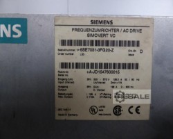 Maschine: SIEMENS 6SE7031-3FG20-Z Frequenzumrichter Inverter