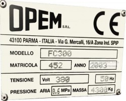 Maschine: OPEM FC300 Kaffee Pad Anlage