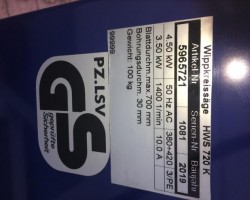 Maschine: WEIBERT HWS 720K Wippkreissägen