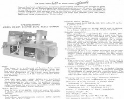 Maschine: ONSRUD COPY SHAPER Onsrud RS-28 copy shaper- twin Kopieroberfräsen