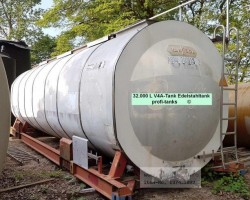 Maschine:  Chloride Wasserstoff VE-Wasser Edelstahltank 32.000 L V4A