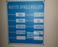 Maschine:  MX5117B Spindelformer