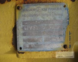 Maschine: SAUER Hydrostat Getriebe SPV23 Hydrostat Getriebe
