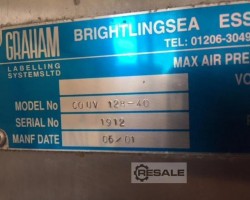 Maschine: GRAHAM CO UV 128-40 Etikettiermaschinen