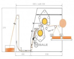 Maschine: MONTI 900-E Verdichtungs- und Veredelungskaland