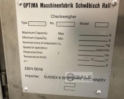 Maschine: OPTIMA CC2 Kontrollwaagen