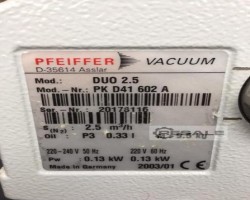Maschine: PFEIFFER DUO 2.5 (PK D41 602A) Vakuumpumpe