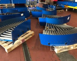 Maschine: BUDDE  Rollenbahnkurve 90° mit 15cm Neigung